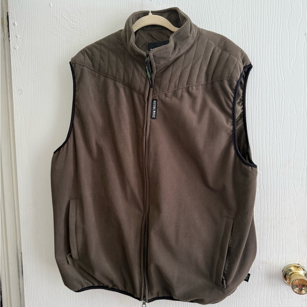 Rivers West Conceal & Carry Tan Mocha Rustic Brown Vest Rustic Cabincore XXL - Picture 3 of 11